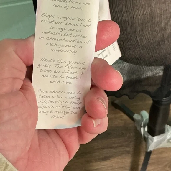 Hale Bob Sheer Embellished Blouse – Beaded – Black – Size S – $249 Retai - Picture 4 of 6